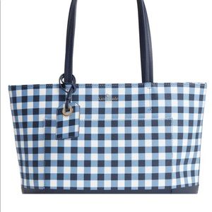 Kate Spade Hyde Lane Gingham - Small Riley Tote